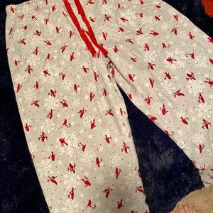 Winter cardinal PJ pants